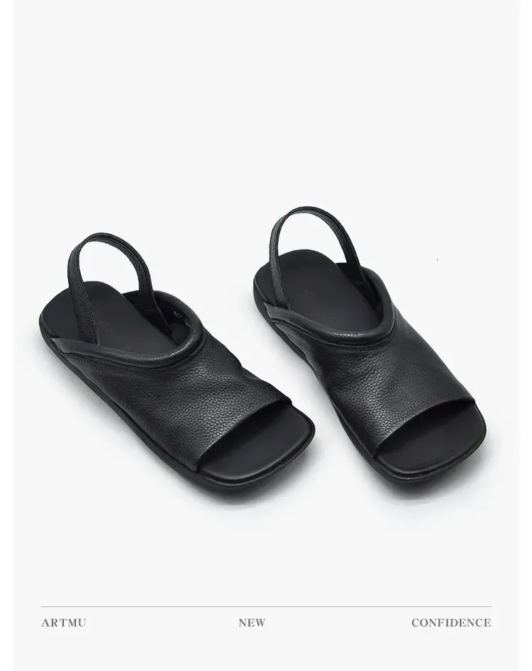 French Style Simple Versatile Sandal Lazy Vacation Casual Wide Roman Strap Flat Soft Sole Sandals For Women Summer_desvips.com