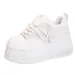 Matsu Thick Sole Round Toe Dad Increase Height Comfort Sofess Leisure Retro Trend Versatile Fashionable Board Shoes_desvips.com