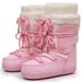 Warm Export Foreign Trade European Lamb Wool High Tube Suede Space Women's Ski Shoes Northeast Snow Country Moon Boots Warm_desvips.com