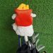 Cute French Fries Big Nose Dog Golf Club Cover No. 1 Wooden Cap Cover Small Wooden Cover Golf Supplies_desvips.com