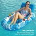 Inflatable Float Chair Float Boat Lounge Pool Recliner Portable Multi-function Swim Ring Water Inflatable Floating Row_desvips.com
