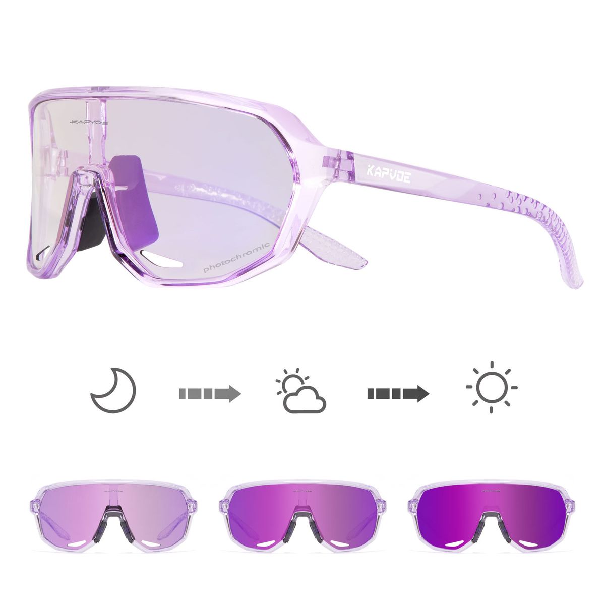 Smart Color Changing Glasses Cycling Road Mountain Bike Windproof Day And Night Dual Use Goggles For Men And Women_desvips.com