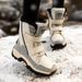 Ski Boots Cotton Shoes Casual Women's Snow Boots Velcro Mid Length Snow Boots Warm Thick Plush Shoes_desvips.com