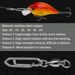 Bearing Stainless Steel Pointed Connector Figure-8 Swivel Double Snap Fishing Gear Accessories_desvips.com