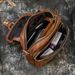 Retro Outdoor Multi-Functional Shoulder Bag Casual Crazy Horse Leather_desvips.com