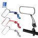 1 Piar Bike Rear View Mirrors Adjustable Clear Wide Range Back Sight Rearview Reflector 360 Degree Rotating Aluminum_desvips.com