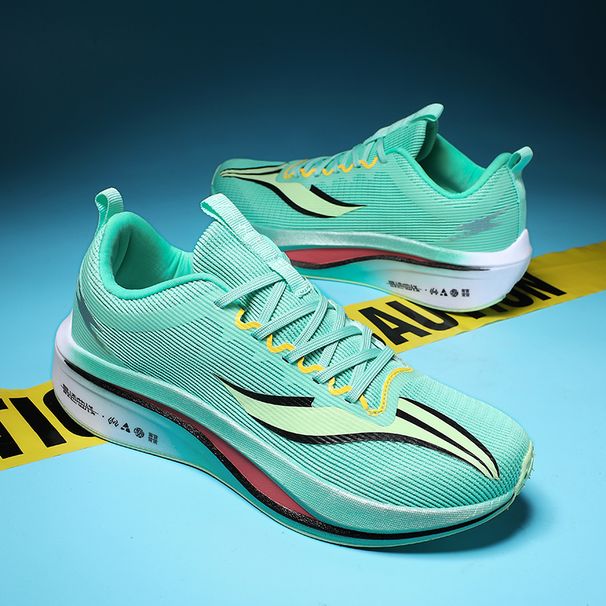 2024 New Breathable Mesh Surface Student Running Shoes Cushioned Technology Teenage Couple Sneakers_desvips.com