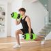 Set Pesi Da Palestra 4 In 1 Da 20kg, Convertibile In Kettlebell, 2 Manubri, Bilanciere E Supporto Flessioni, Verde_desvips.com