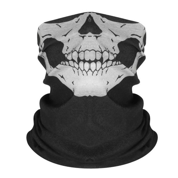 Versatile Skull Neck Gaiter Seamless Face Mask Outdoor Thin Unisex Multi-Functional Sun Protection Windproof Magic_desvips.com