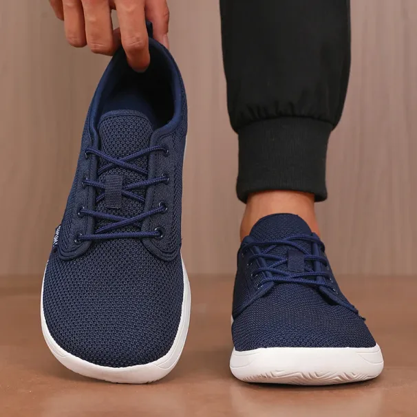 Toe Men Breathable Knitted Mesh Comfortable Barefoot Casual Versatile Soft Sole Wide Last Walking Shoes 2025_desvips.com