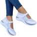 Women's spring and summer new foreign trade wedges and Velcro casual large size sports shoes for women_desvips.com