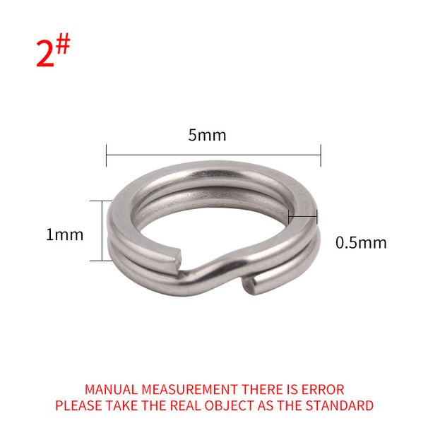 304 Stainless Steel Flattening Ring, Double Layer Flattening Ring For Fishing Lures, Small Fishing Accessories (50 Pieces/bag)_desvips.com