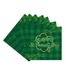 St. Patrick's Day Green Checkered Clover Party Tableware Set Paper Plate Theme Scene Decoration Props_desvips.com