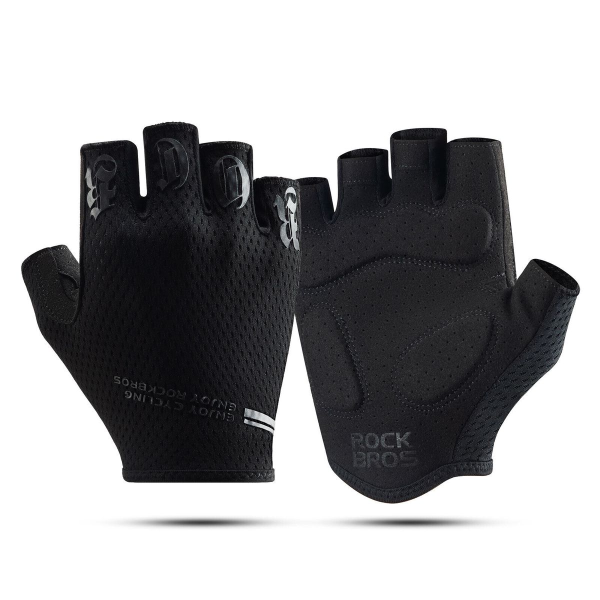 ROCKBROS Cycling Gloves - Short Half - Finger Gloves, Sports Gloves for Summer (DE)_desvips.com