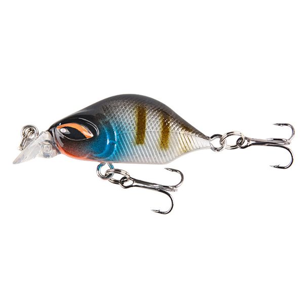 ABS Plastic Hard Bait Ten Colors Sinking Mini Micro Object Small Fat Man Minnow Bait 4.4cm3.5g Strengthened Three Hooks_desvips.com