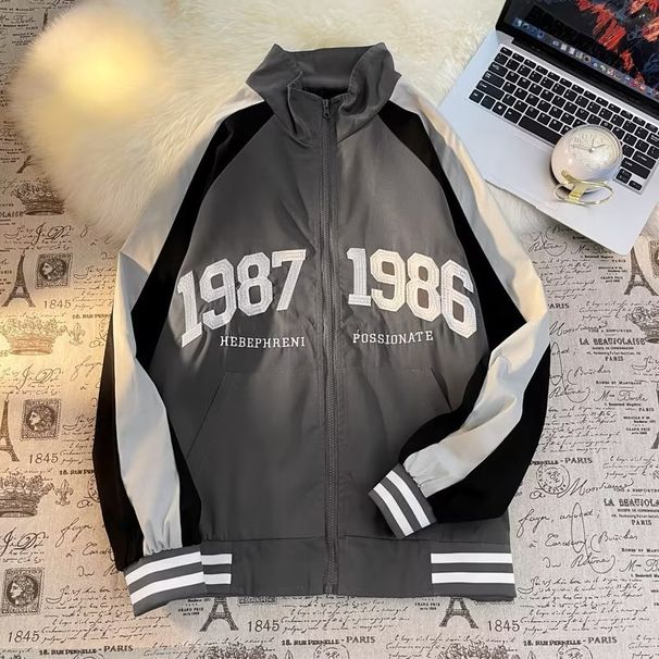 Men's Autumn Style Trendy Brand, Loose-fitting Racing Jacket, European And American High Street Hip-hop Motorcycle_desvips.com
