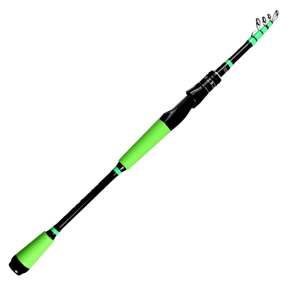 Carbon Telescopic Lure Rod Ultra Light Portable Lure Sea Fishing Rod Lure Rod M Tune Black_desvips.com