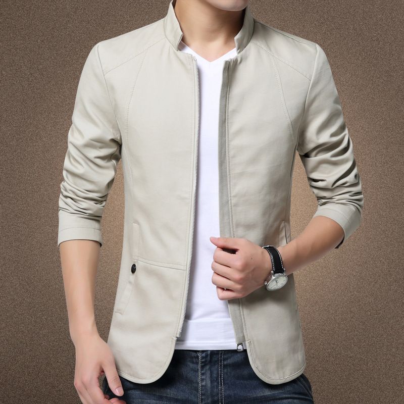 Men's Clothing Mainly promote size autumn new style stand collar washed jacket style is available all year round 780_desvips.com