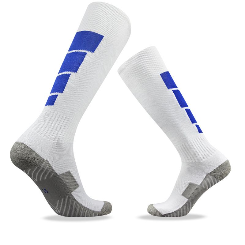 Professional High-Cut Sports Socks For Men & Women - Breathable Cotton Football Socks With Cushioned Sole, Arch Support & Anti-Slip Grip_desvips.com
