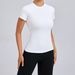 Women Top Yoga Shirts Quick Dry Running Tops Tights Push Up Workout Gym Clothes Short Sleeve Fitness Sports T-Shirts_desvips.com