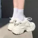 Same Style Dad Thick Soled Mesh Women S Instagram Height Increasing Versatile CM Casual Sports White Shoes Ddmysaturn_desvips.com
