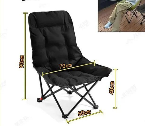 Outdoor With Cotton Padding, Four-position Adjustable Recliner, Winter Nap Essential, Insulated And Durable Folding Bed_desvips.com