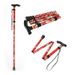 Walking Sticks For Elderly Women Men Lightweight Foldable Telescopic 93cm Adjustable Folding Floral Metal Cane Climbing Hiking_desvips.com
