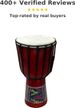 Golden Cup Drum 8inch Approximately 19cm African Hand Drum, Bongo, Congolese-style Percussion Instrument Solid_desvips.com