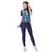Muslim Swimwear Swimsuit Conservative Split Swimsuit Dress Women's Casual_desvips.com