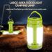 Portable 4 Leaves Camping Lantern USB Rechargeable Outdoor Tent Lamp Folding LED Football Bulbs With Hanging Hook White Red Ligh_desvips.com