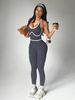 Women's Sports Yoga Bodysuit Color Block One Piece Fitness Wear Gym Clothes For Women_desvips.com