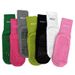 001 Women's Fitness Floor Trendy Mid-Calf Letter Yoga Sports Sweat-Absorbent Breathable Non-Slip Professional Pilates Socks_desvips.com