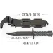 Rubber Knife Training With Sheath, Plastic, Flexible And Soft Fixed Blade Suitable For Props, Halloween Martial Arts_desvips.com