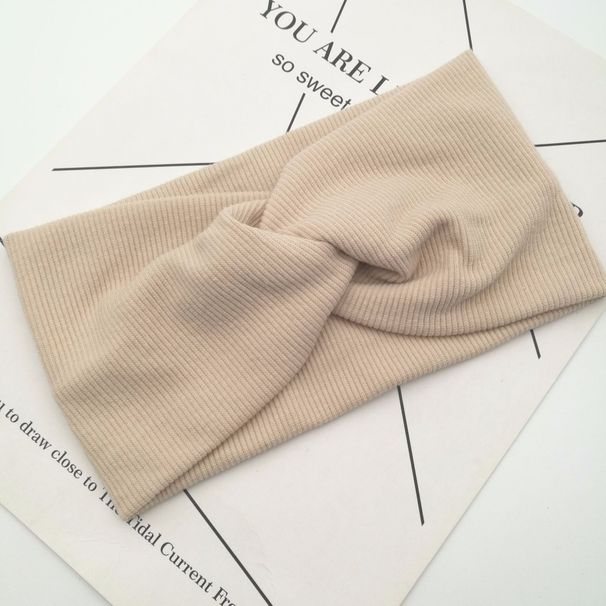 European And American Candy-colored Cross Women's Sports Headbands, Yoga Sweat-absorbing Elastic Headscarves,_desvips.com