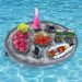 Inflatable Floating Drink Holder - Thickened Eco-Friendly PVC Cup Holder (Non-Slip Design Fits Most Cups Includes Repair Kit & Storage Pouch)_desvips.com
