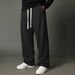 Men's Outdoor Loose Wear Resistant Straight Leg Sweatpants Drapey Casual Pants Four Seasons Long Polyester Fiber_desvips.com