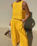 Daily Street Women's Simple Style Solid Color Polyester Pants Sets Pants Sets_desvips.com