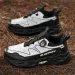 Men's Large Size Summer New Sports Fitness Outdoor Breathable Mesh Running Shoes Rotation Button Synthetic Upper Rubber_desvips.com