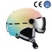 New gradient color integrated goggles ski helmet for adult men and women sports warm ski helmet_desvips.com
