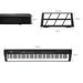 GPP-105 88 Key Full Size Semi-Weighted Standard Keyboards Digital Piano With Dual-tube X-Shape Stand MIDI Bluetooth Headphone_desvips.com