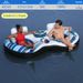 Inflatable Swimming Ring Double Person Floating Seat Pool Adult Ice Slot Backrest Float Bed Mesh Cover Water Sports Equipment_desvips.com
