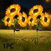 Solar-powered Sunflower-shaped Outdoor Artificial Flower Lawn Decor Light_desvips.com