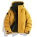 001 Dragon Fruit Color Women's Three-in-One Windproof Waterproof Fleece Two-Piece Set Men's Cycling Travel Hiking Jacket_desvips.com