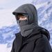 Winter Men's Integred Neck Warmer Face Mask, Thermal Fleece-Lined For Cycling, Windproof And Cold-Proof Ski Lei Feng_desvips.com