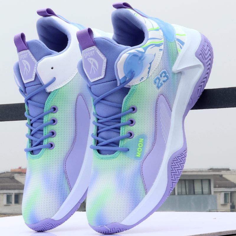 Lightweight basketball shoes summer non-slip wear-resistant sports shoes high-top shock-absorbing professional combat sneakers_desvips.com