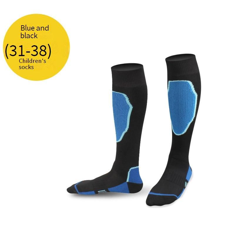 Unisex Thermal Ski Socks With Cushioned Sole – High Calf Moisture-Wicking Hiking Socks For Men, Women & Kids – Non-Slip Winter Sports Socks For Skiing_desvips.com