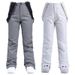 New Ski Pants Women, Snowboard Snowboard, Windproof Waterproof, Detachable Elastic Waist, Thickened And Warm Cotton_desvips.com