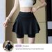 Plus-size Women's Culottes, Summer Outerwear, Three-quarter Length Shark Fin Shorts, Anti-exposure, Outdoor Cycling, Yoga Shorts_desvips.com