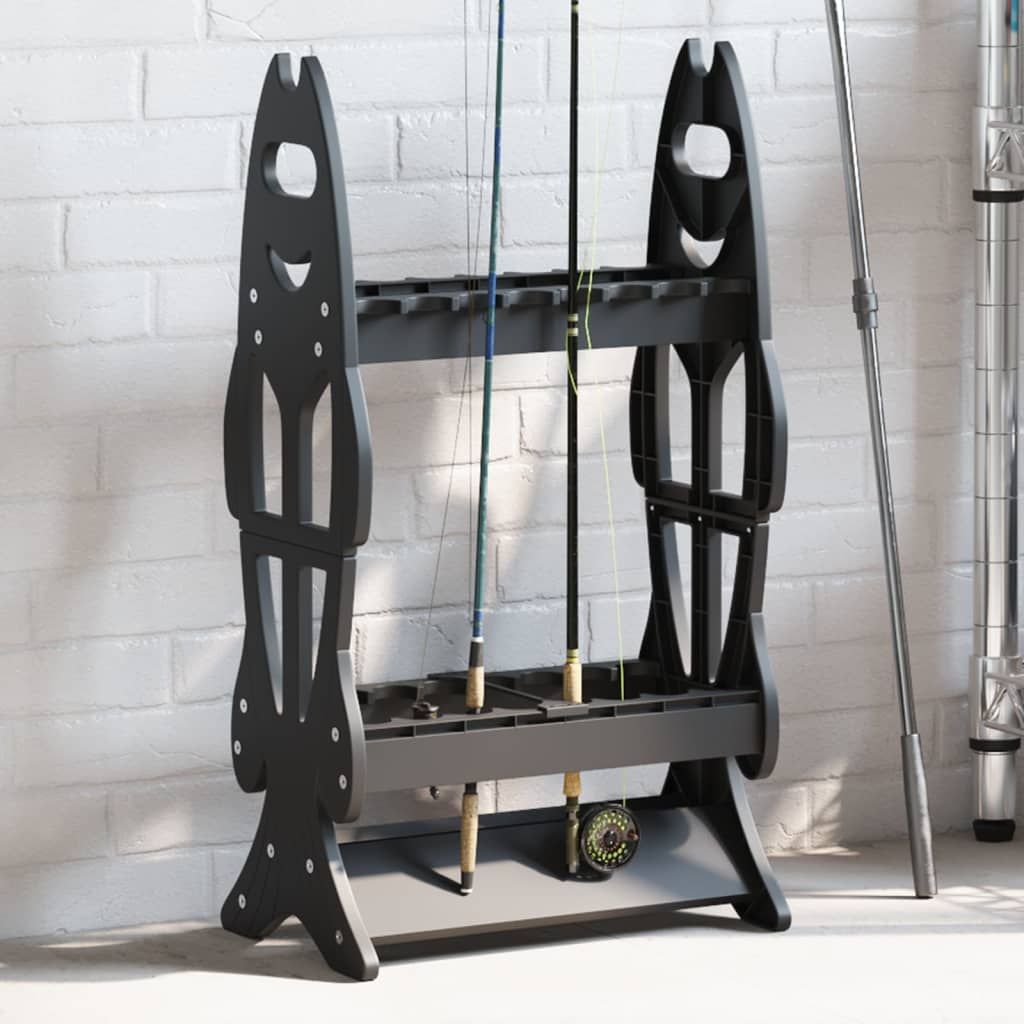Fishing Rod Stand - Durable PP Construction, Space-Saving Design, Suitable For Storing Up To 16 Fishing Rods And Reels_desvips.com
