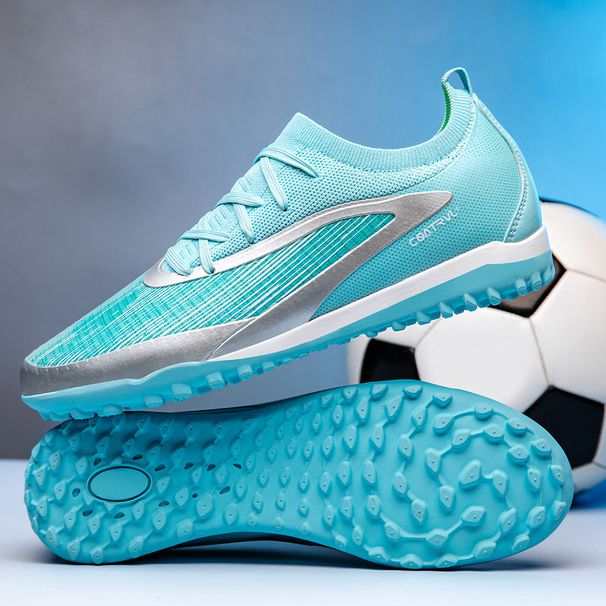 Non Slip Polyurethane Fabric AG Long Stud Soccer Shoes mid to High Top for Teenagers Boys And Girls Primary And Secondary School Students_desvips.com
